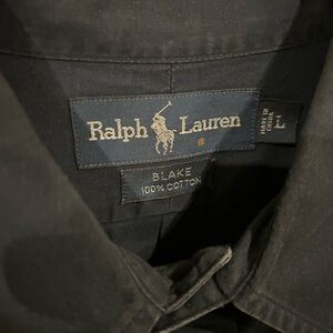 Ralph Lauren Blake dress shirt navy blue.